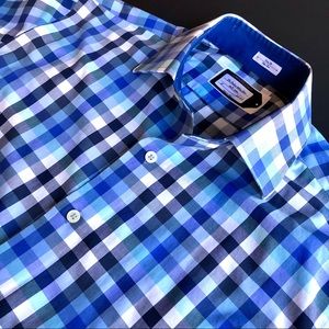 Lorenzo Uomo Blue Check Shirt